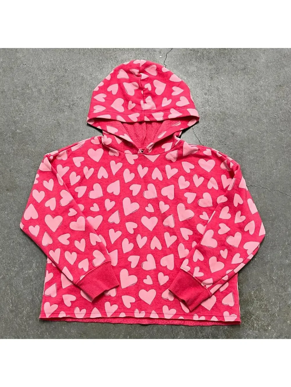 Old Navy Kids Full Print Heart Hoodie